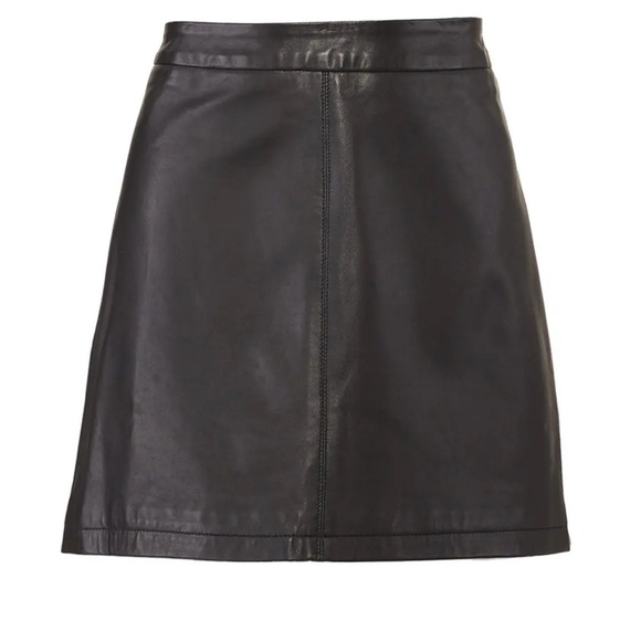 CUPCAKES AND CASHMERE | 100% Leather Skirt - Picture 4 of 16